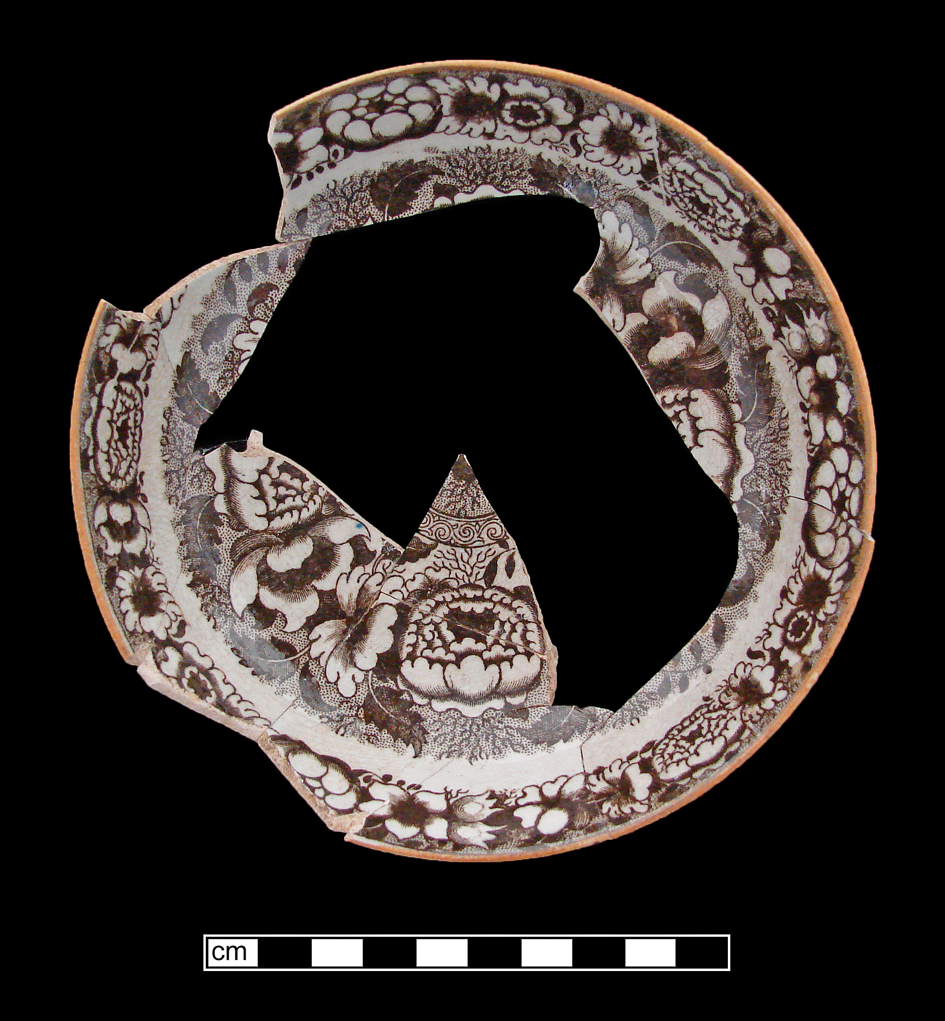 Image of printed earthenware fragment.