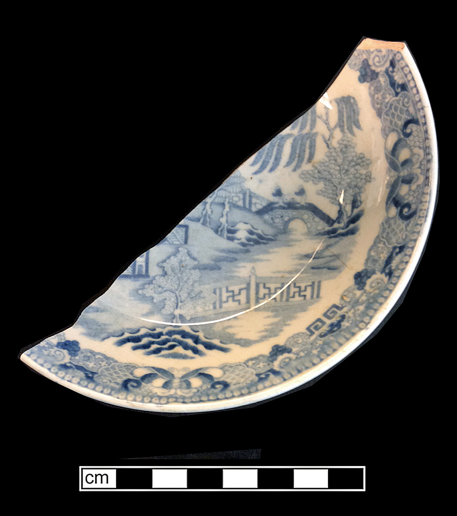 Image of printed earthenware fragment.