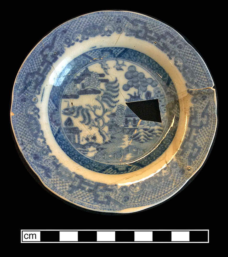 Image of printed earthenware fragment.