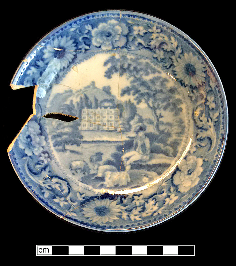 Image of printed earthenware fragment.
