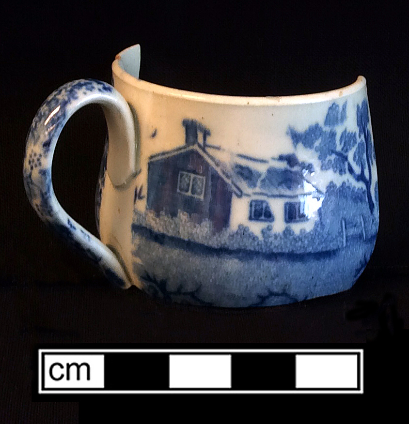 Image of printed earthenware fragment.
