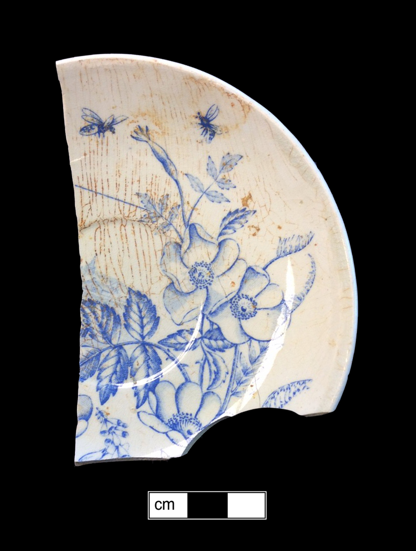Image of printed earthenware fragment.
