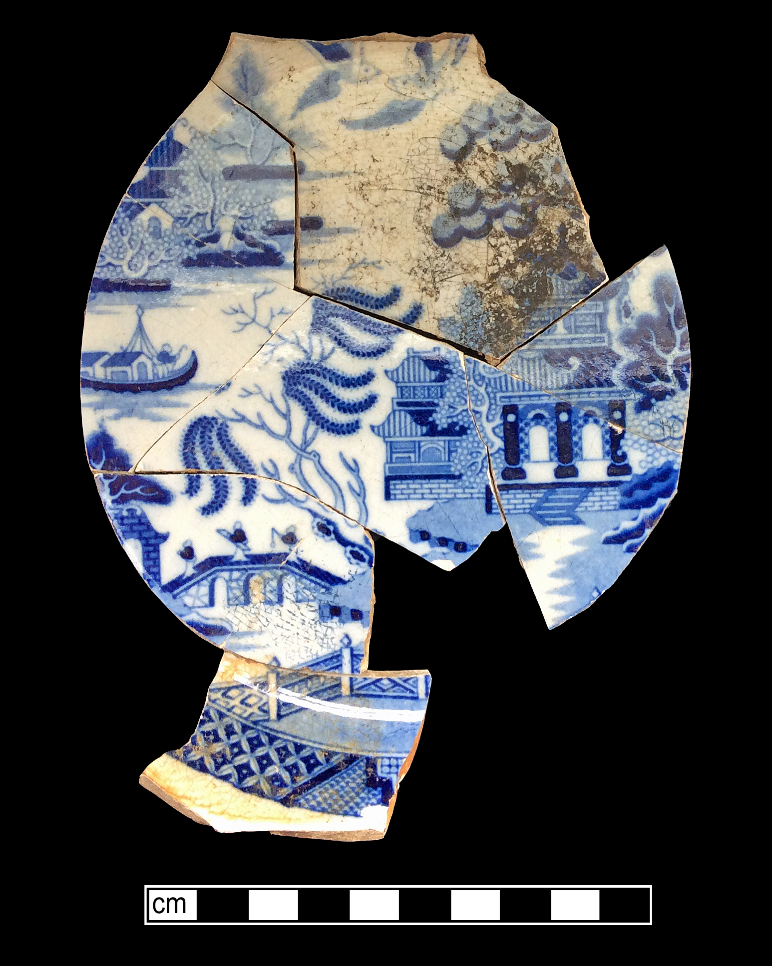 Image of printed earthenware fragment.