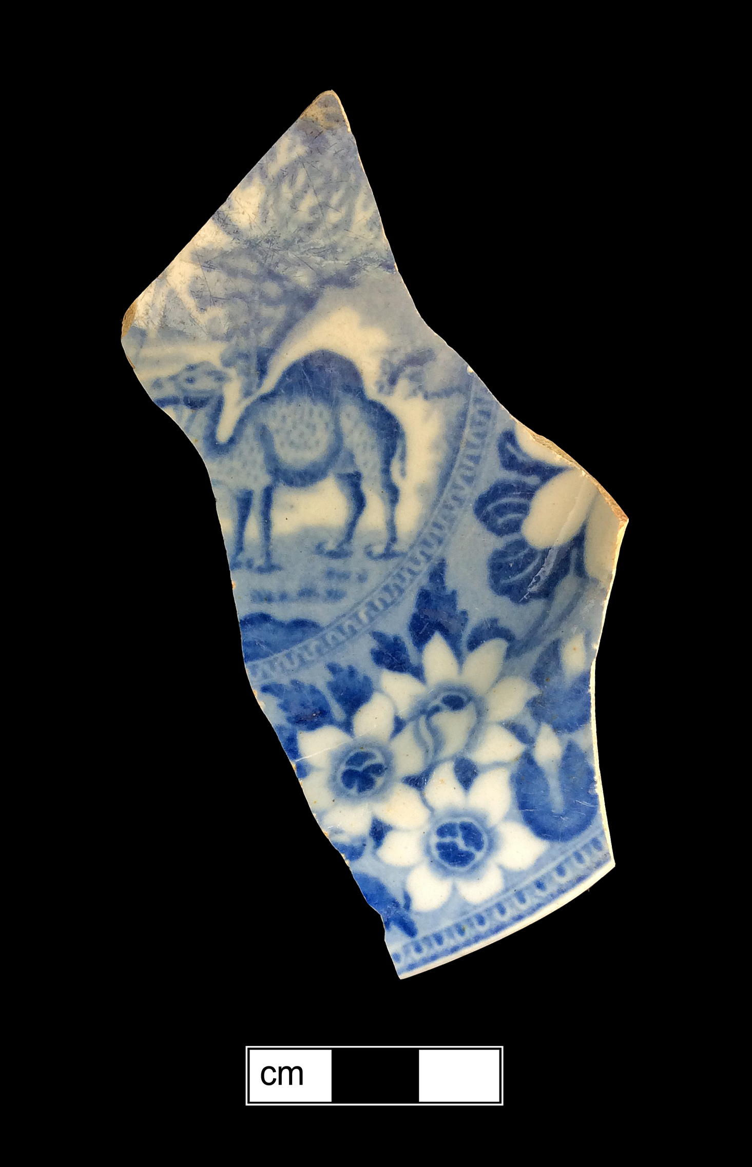 Image of printed earthenware fragment.