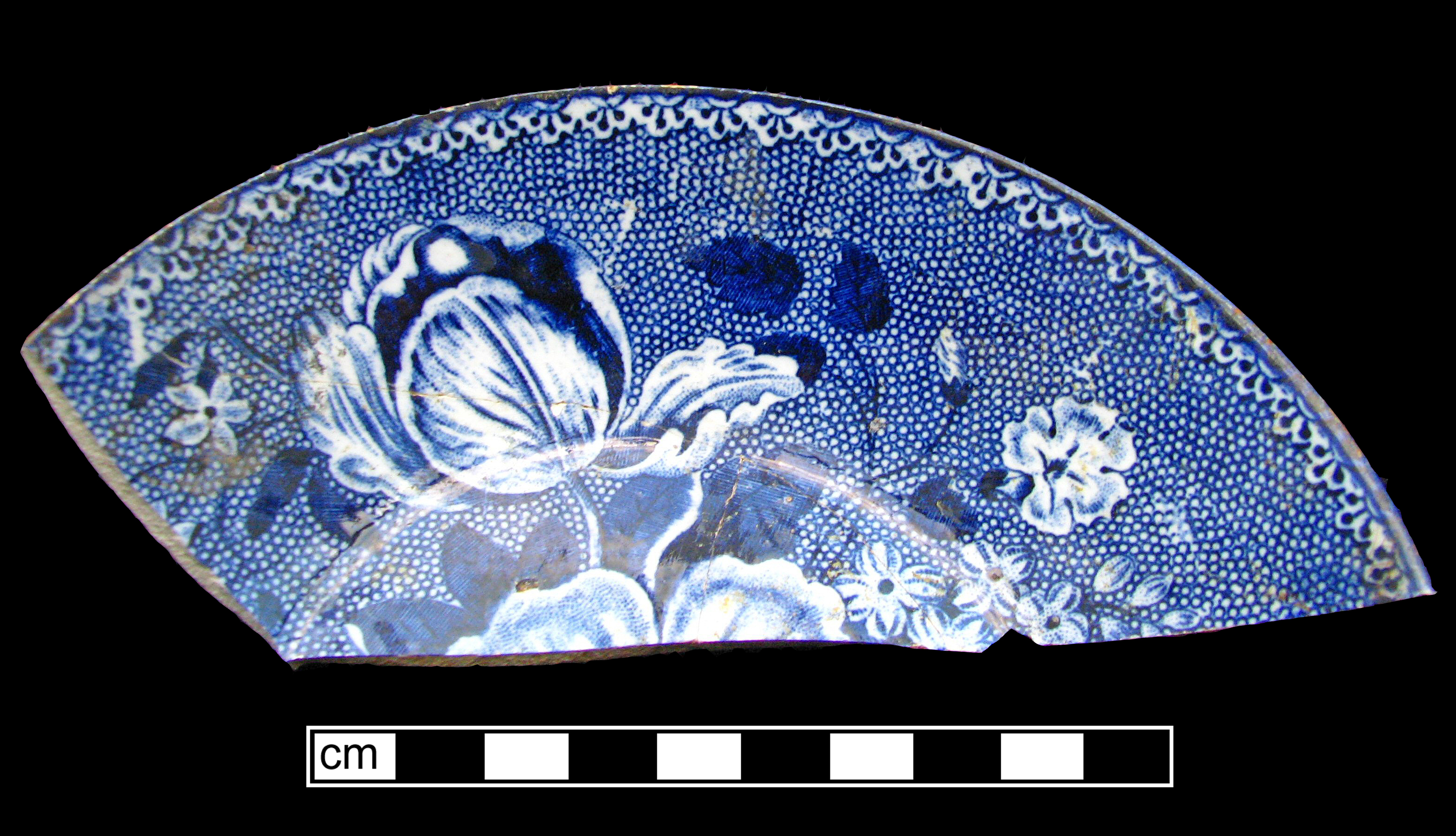 Image of printed earthenware fragment.