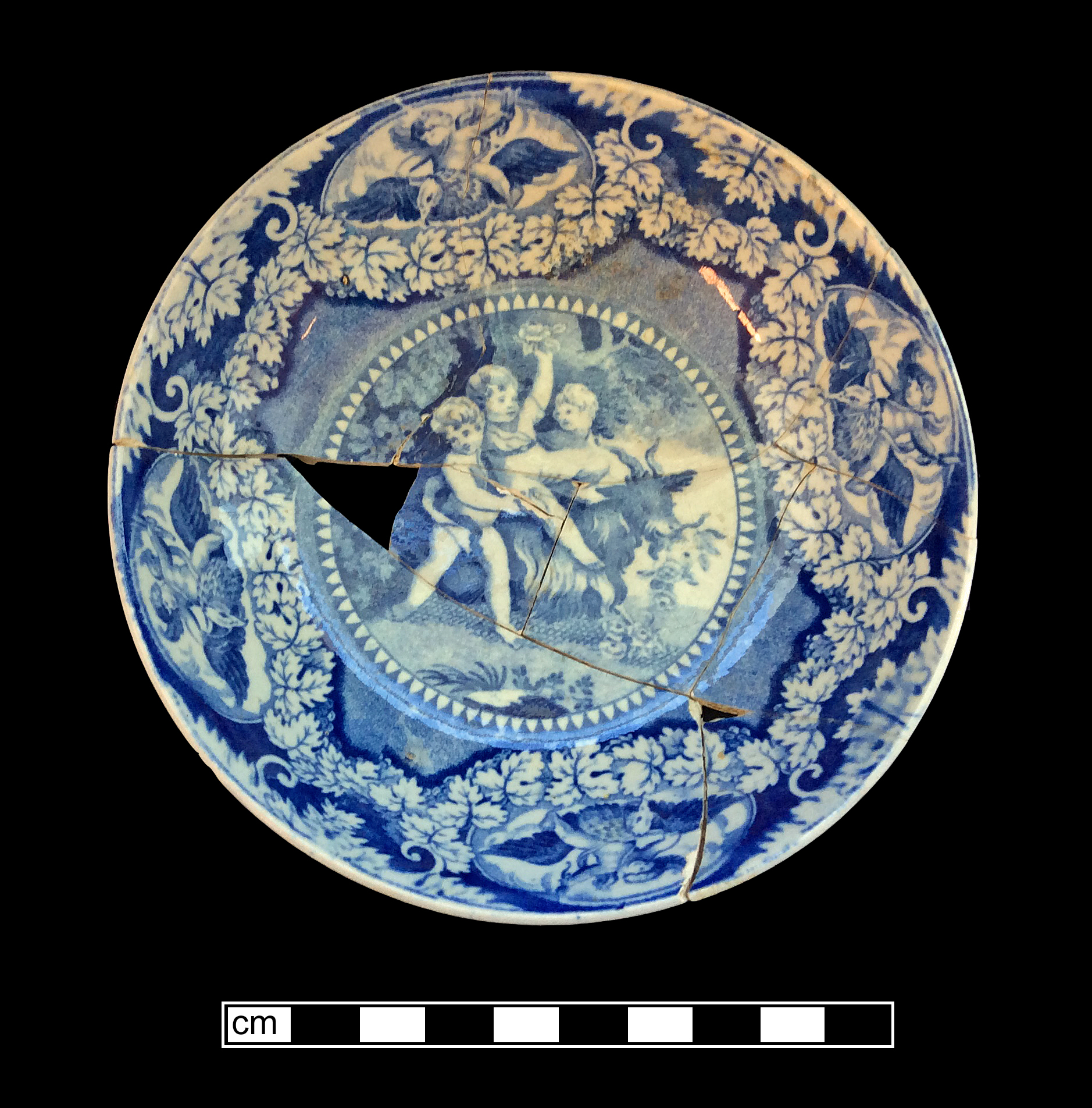 Image of printed earthenware fragment.