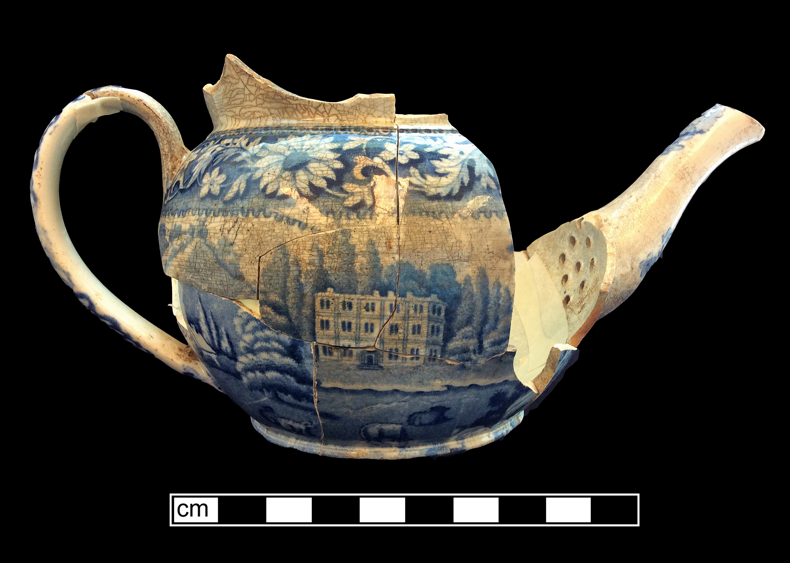Image of printed earthenware fragment.