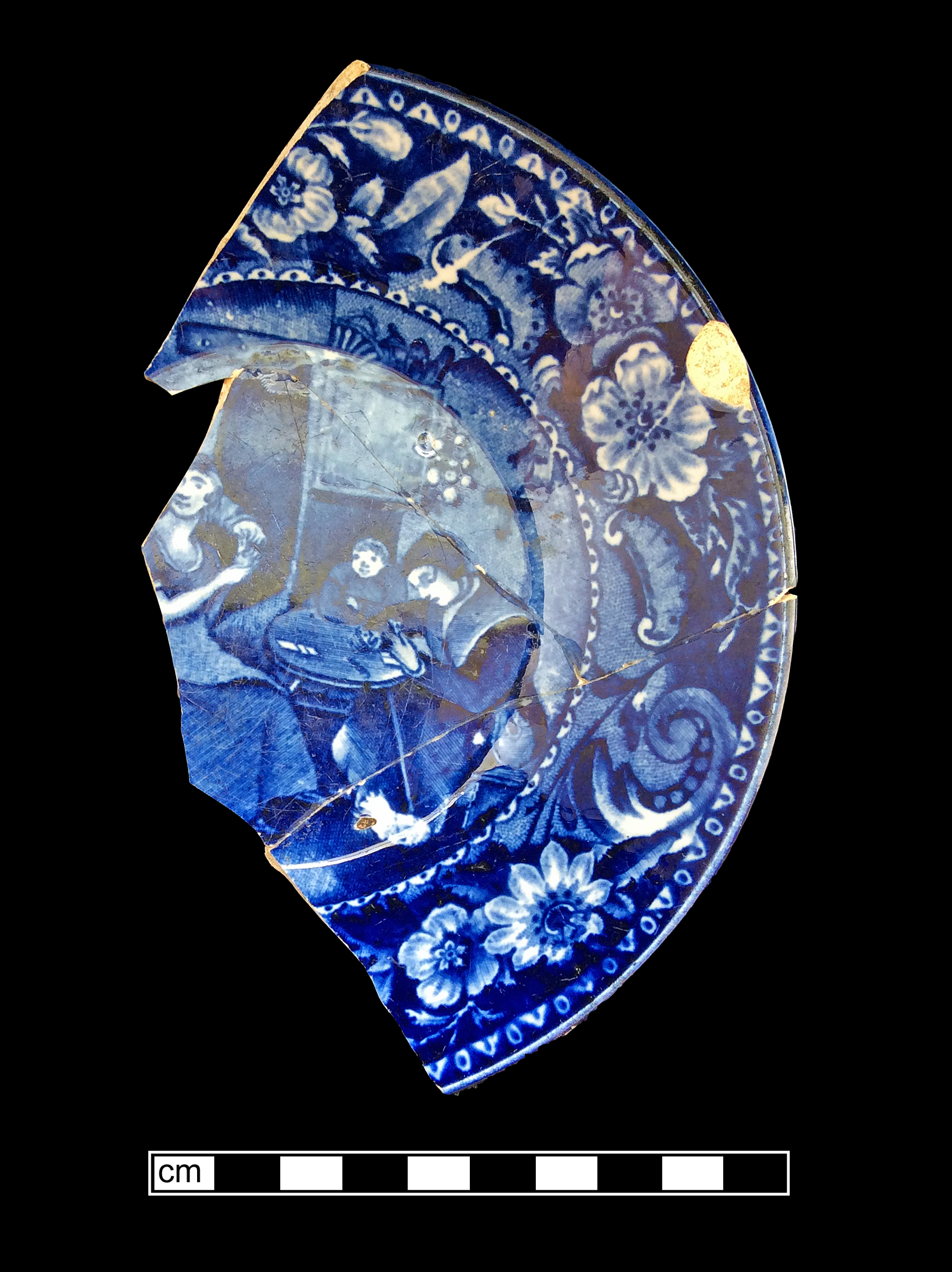 Image of printed earthenware fragment.