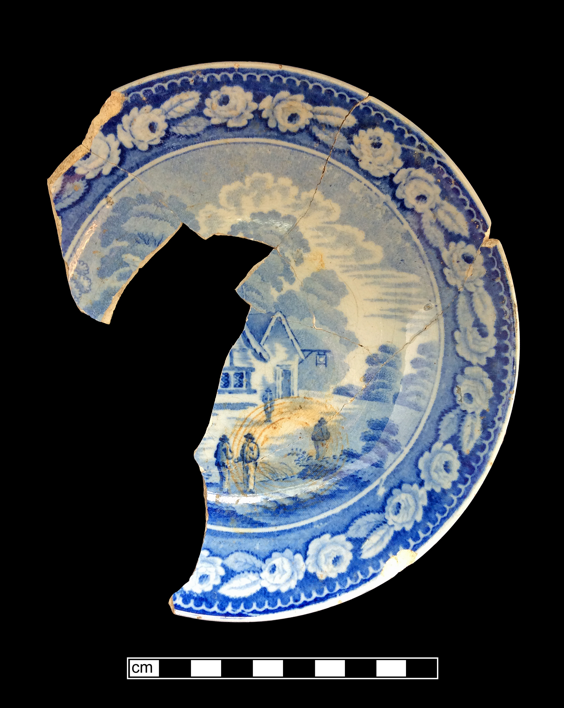 Image of printed earthenware fragment.