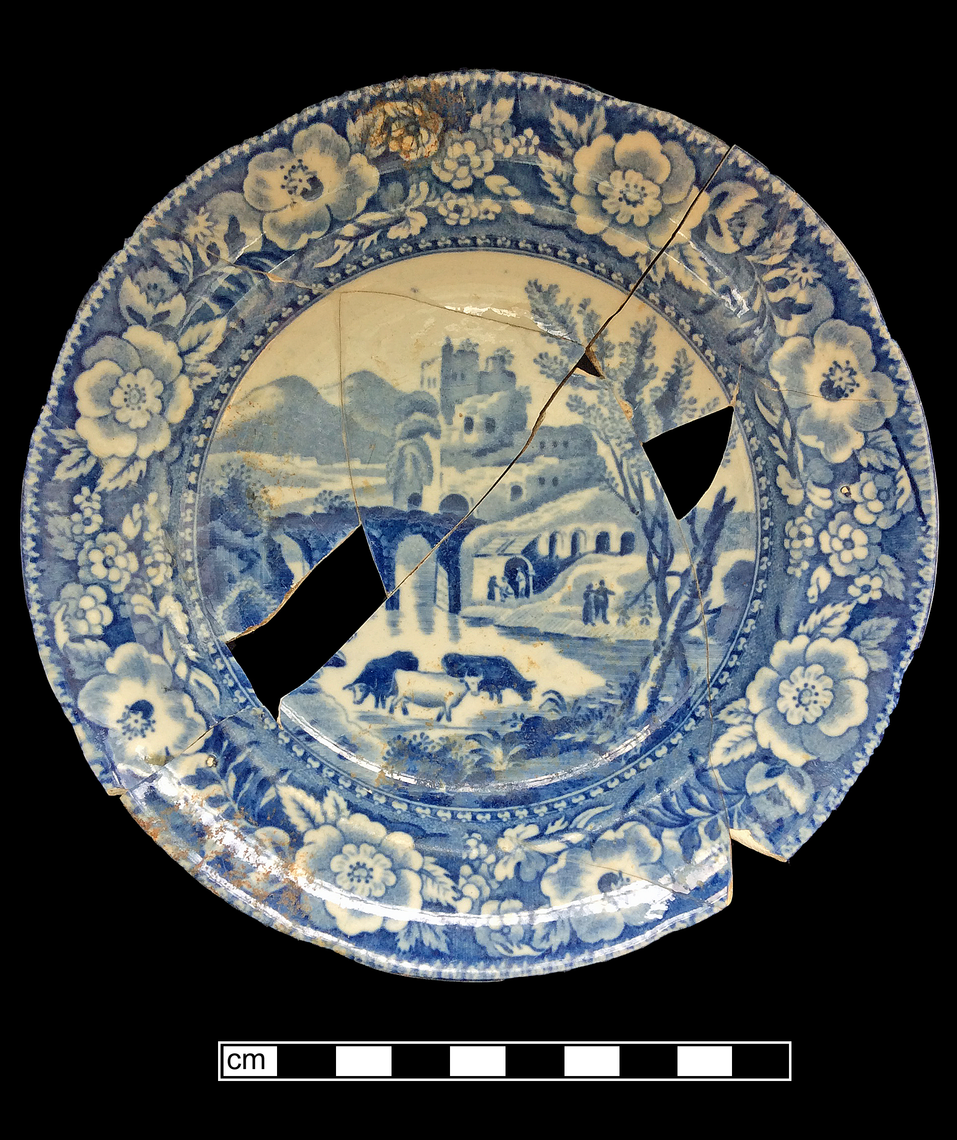 Image of printed earthenware fragment.