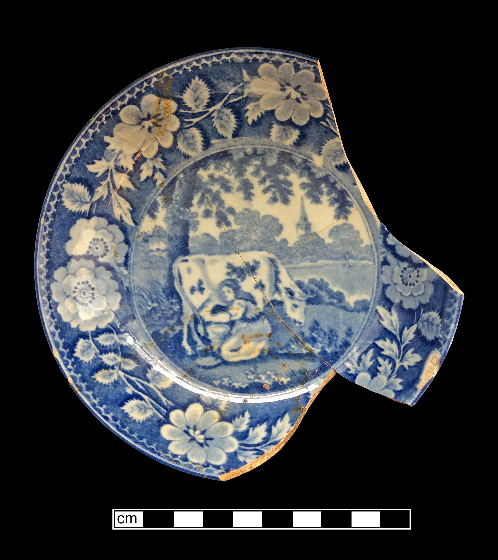 Image of printed earthenware fragment.