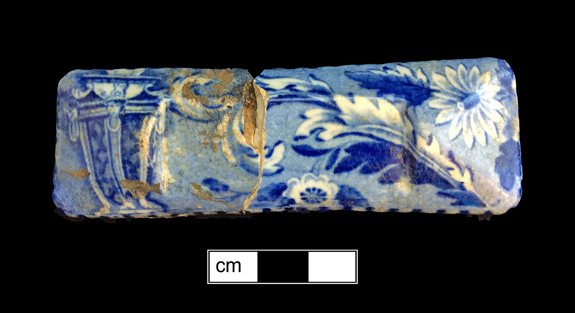 Image of printed earthenware fragment.