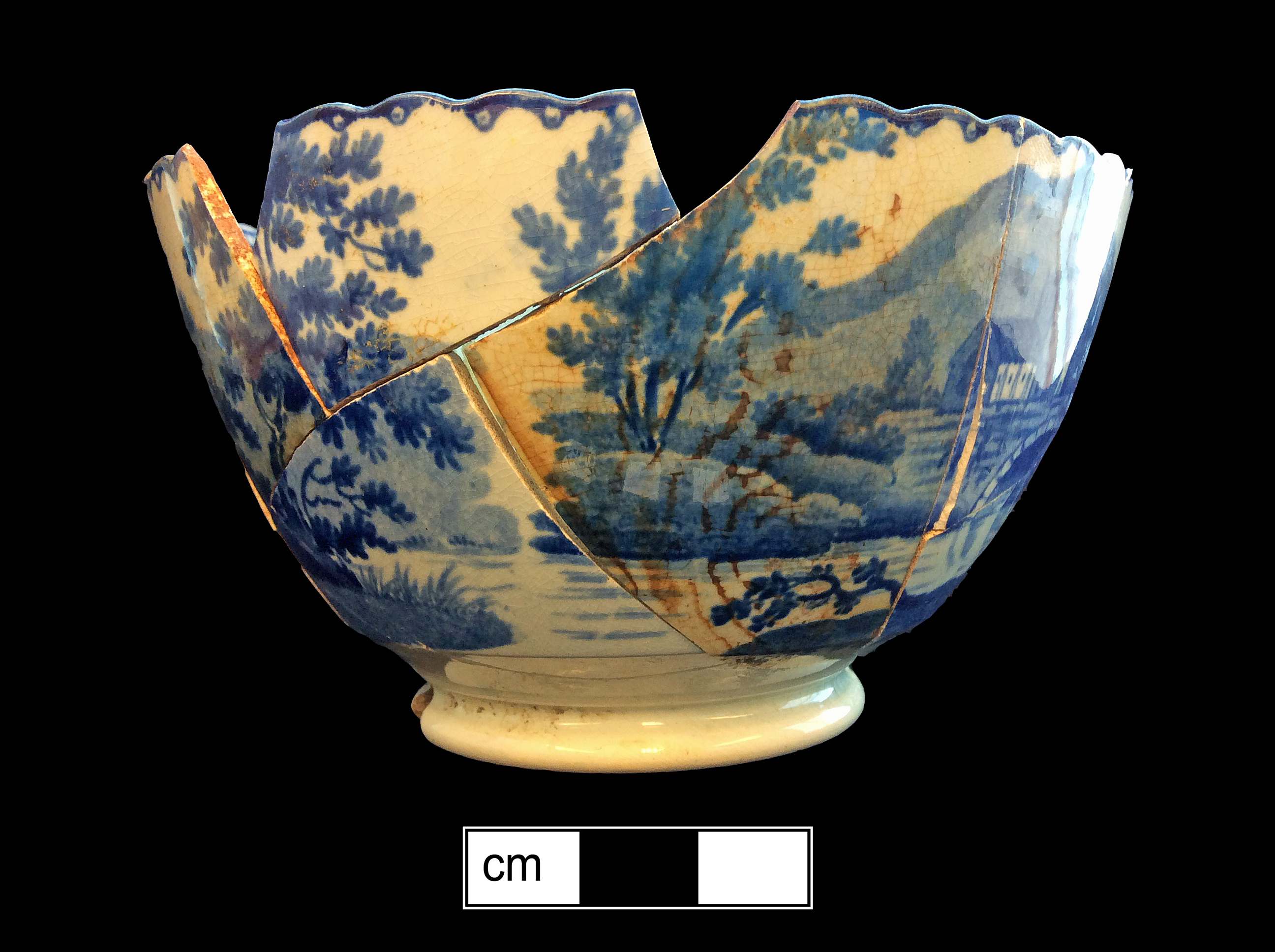 Image of printed earthenware fragment.