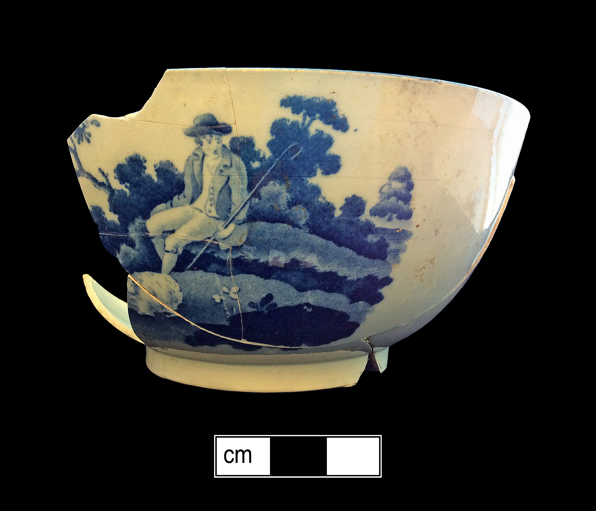 Image of printed earthenware fragment.