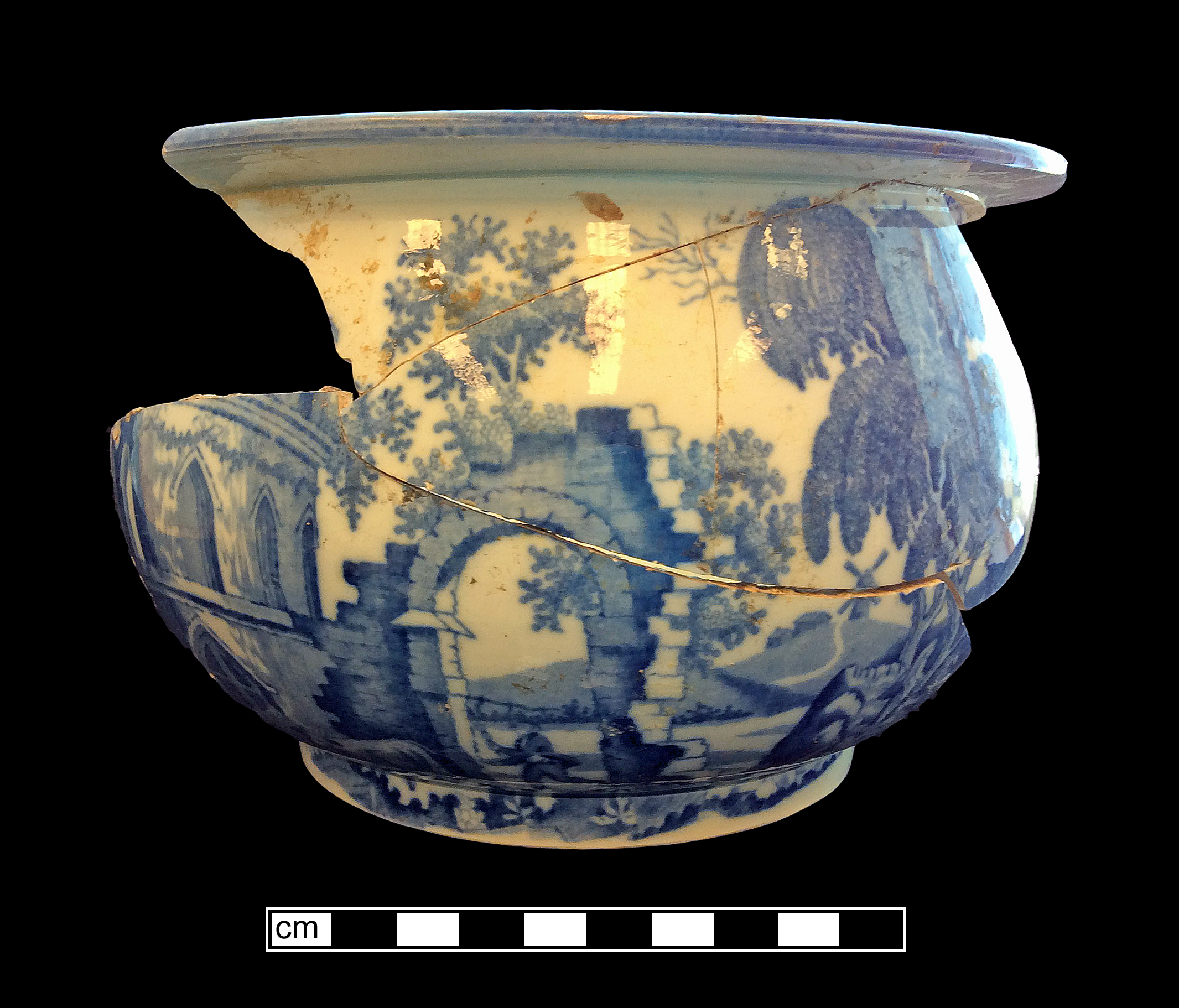 Image of printed earthenware fragment.