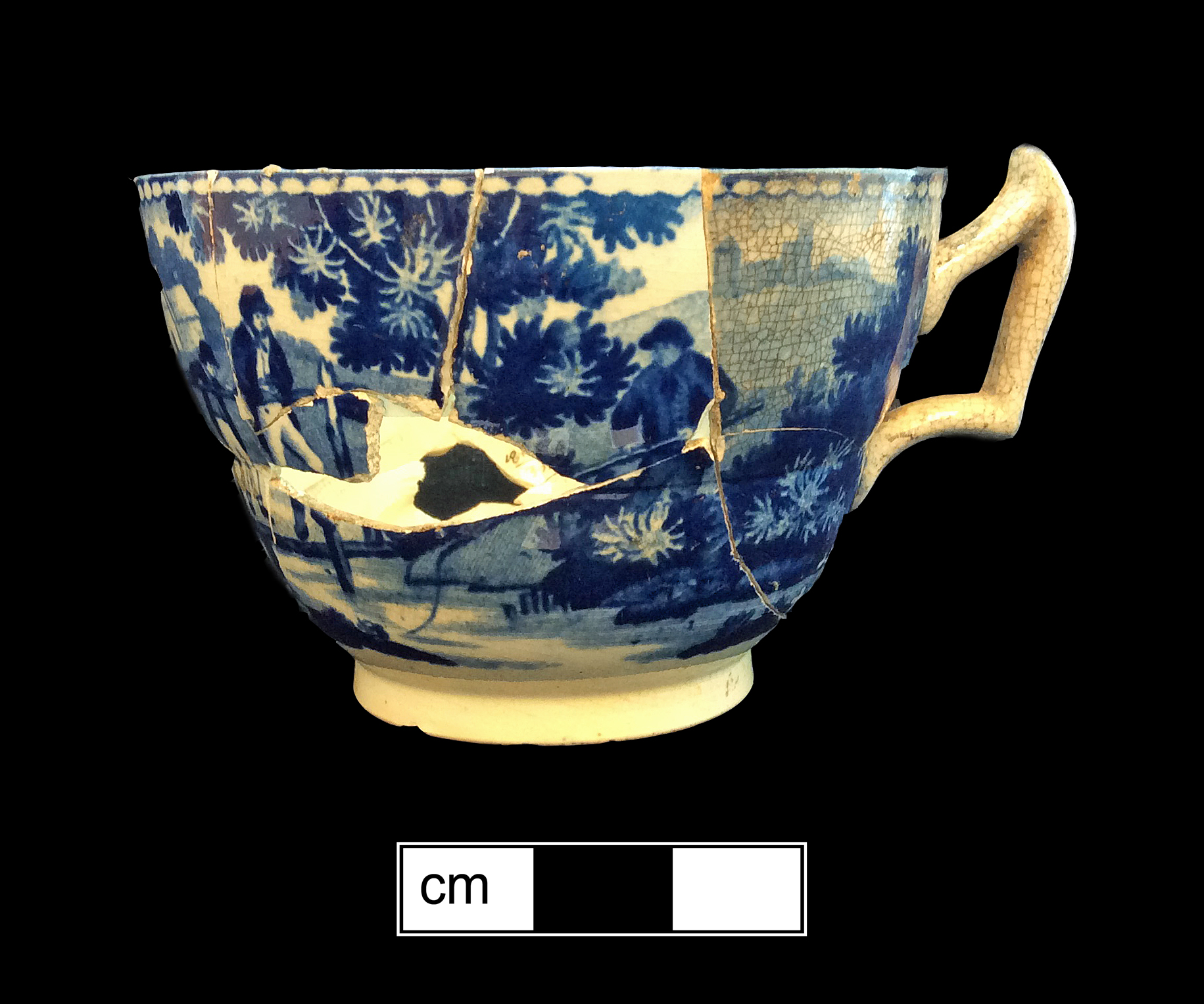 Image of printed earthenware fragment.