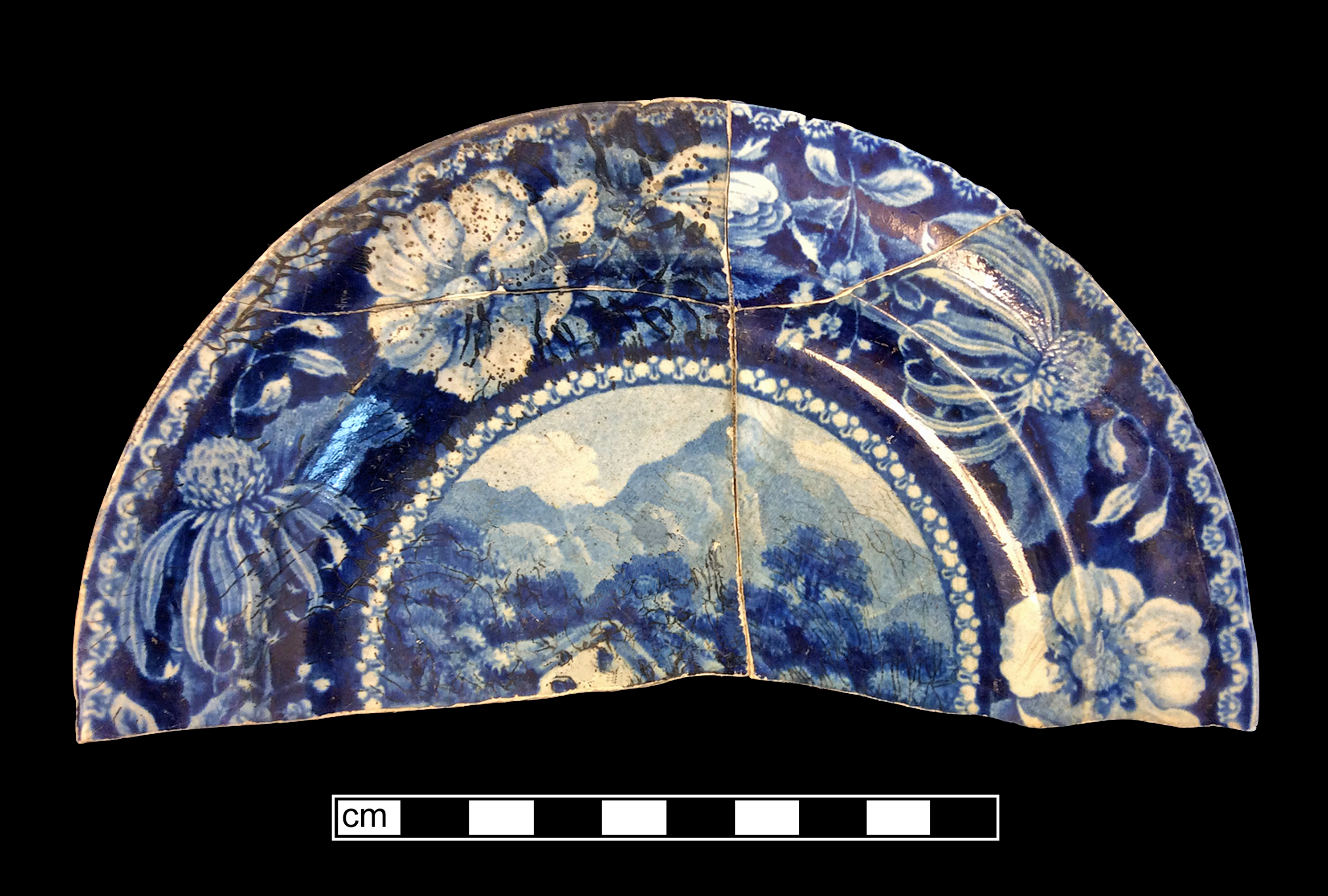 Image of printed earthenware fragment.