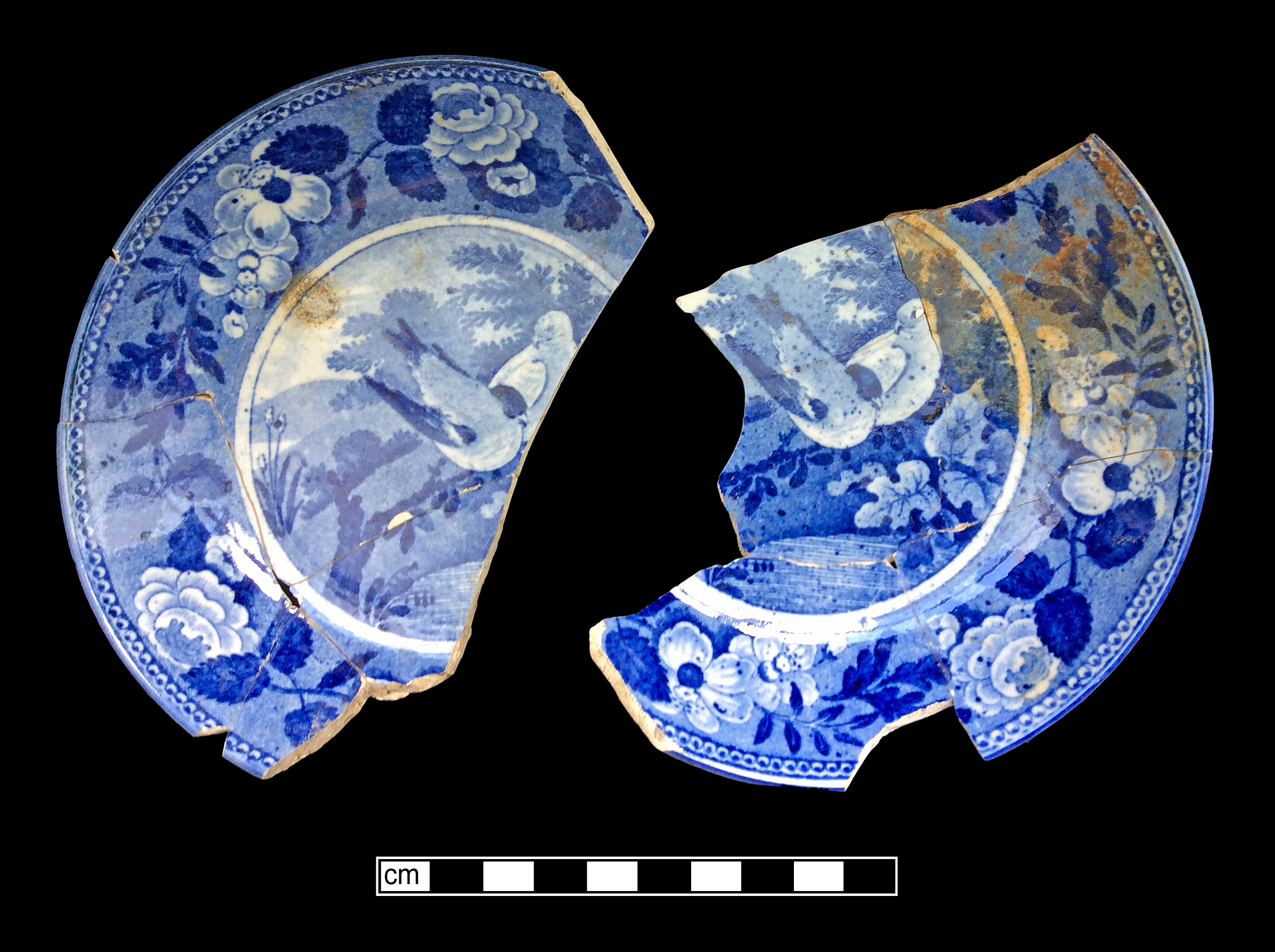 Image of printed earthenware fragment.