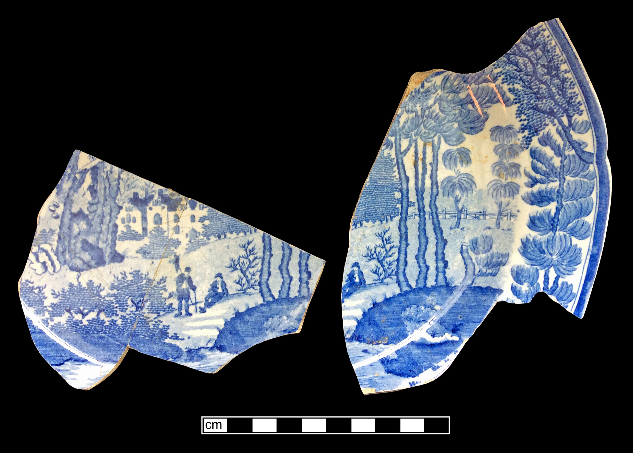Image of printed earthenware fragment.