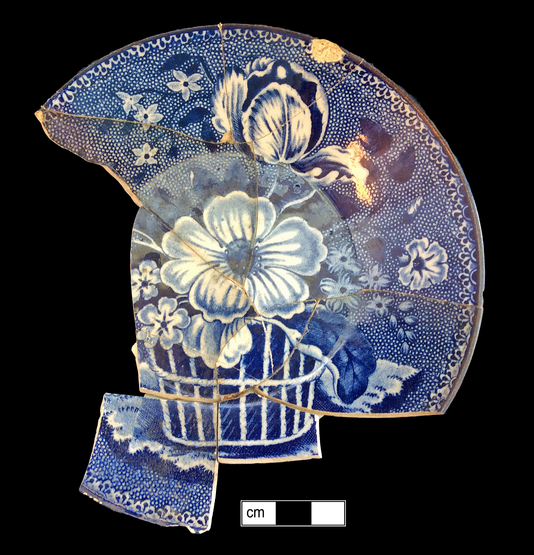 Image of printed earthenware fragment.