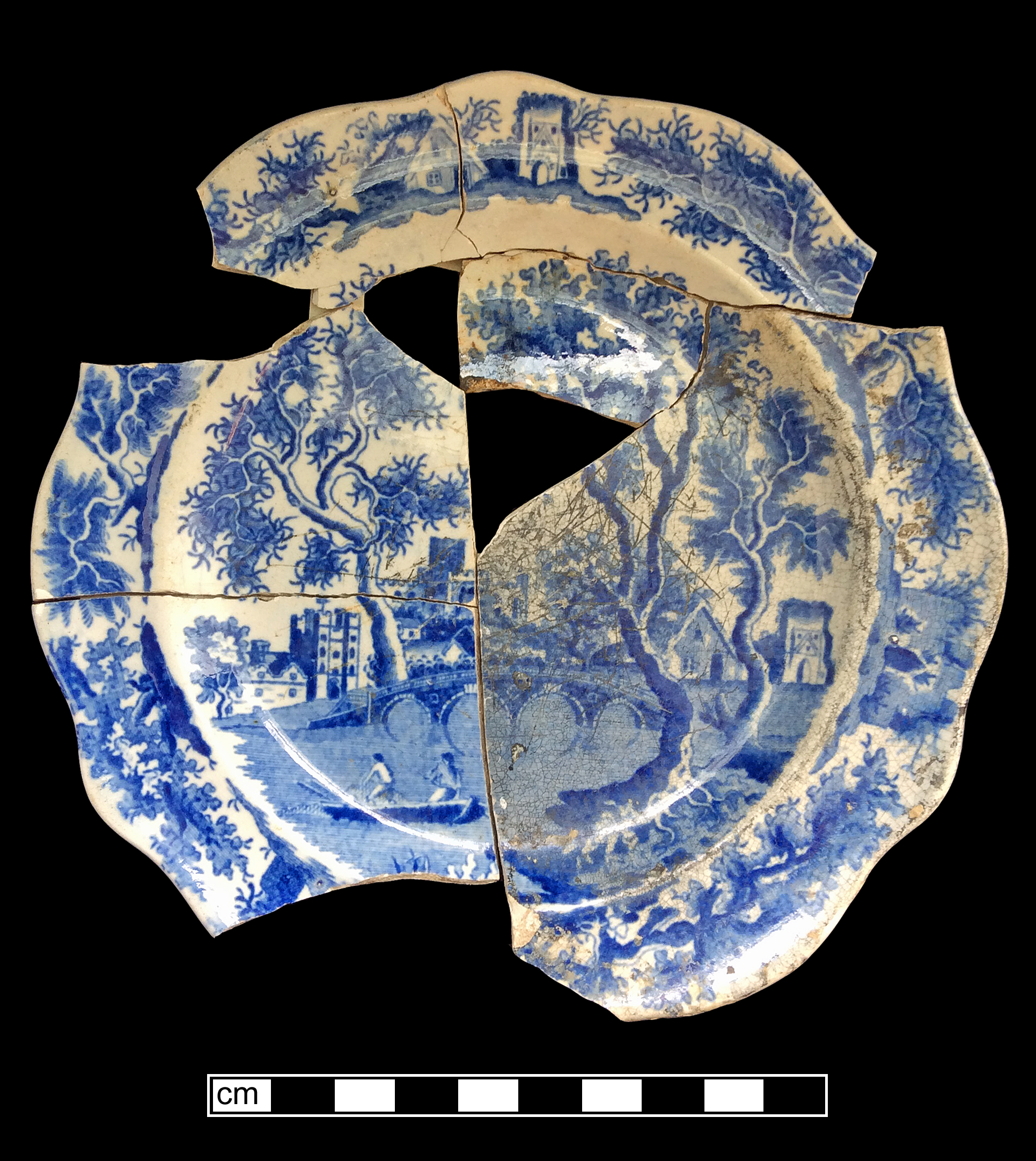 Image of printed earthenware fragment.