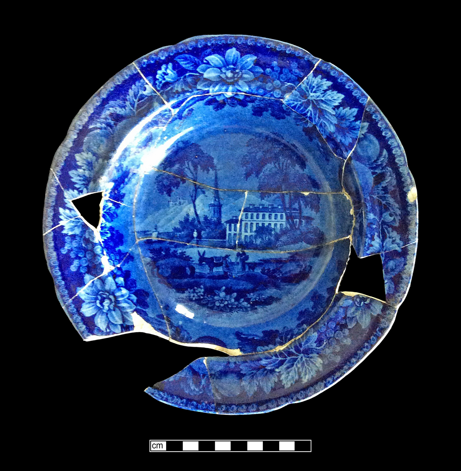Image of printed earthenware fragment.