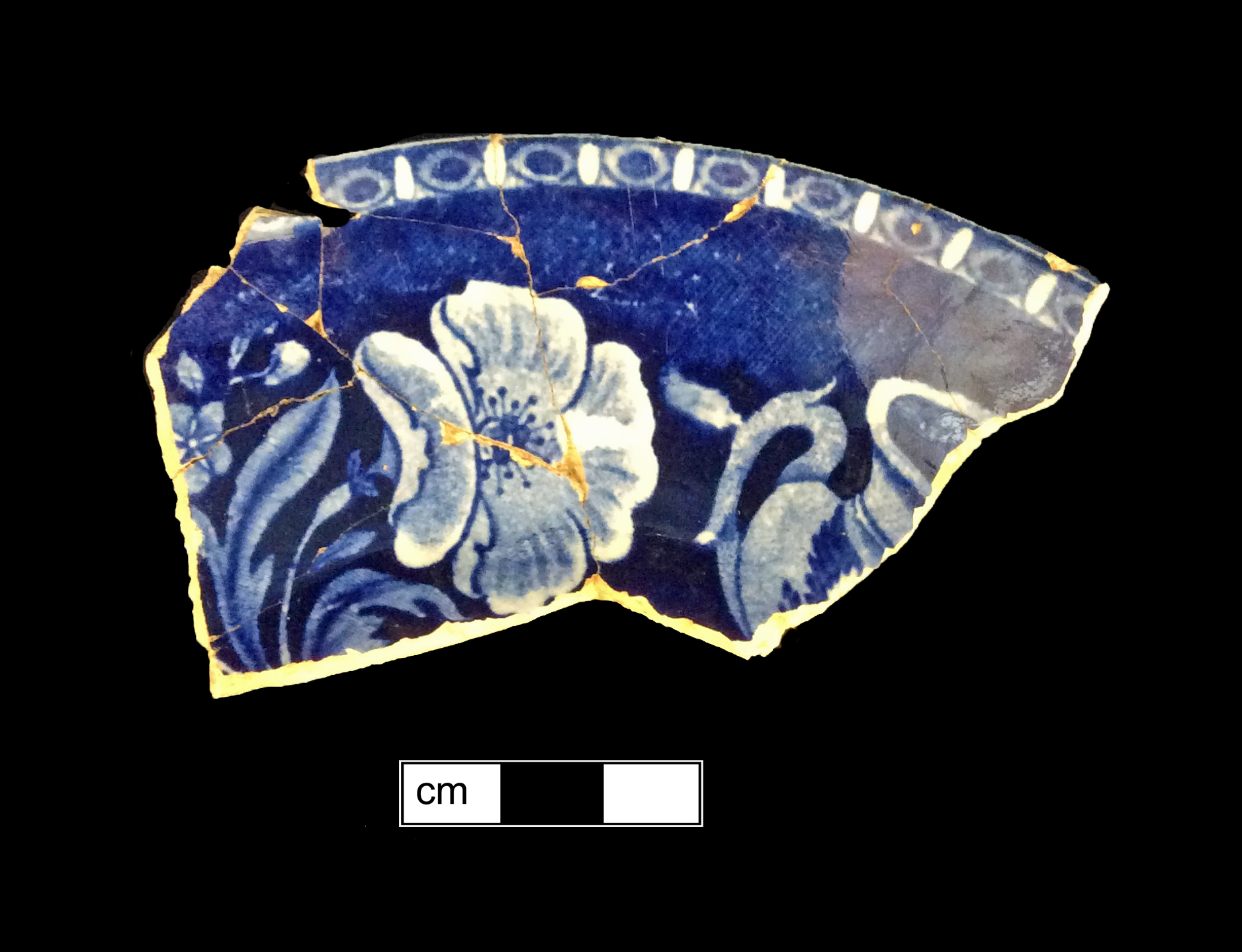Image of printed earthenware fragment.
