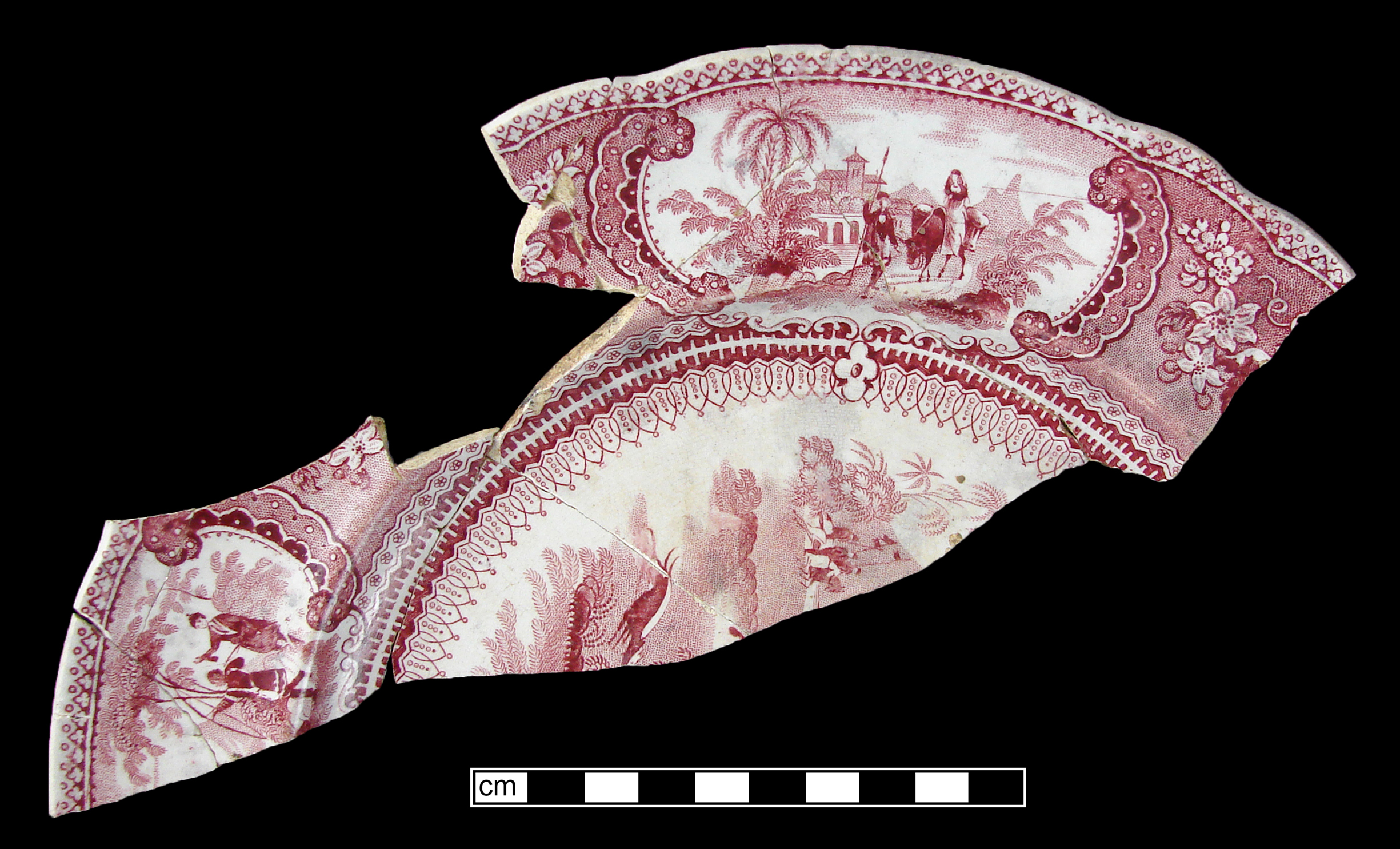 Image of printed earthenware fragment.
