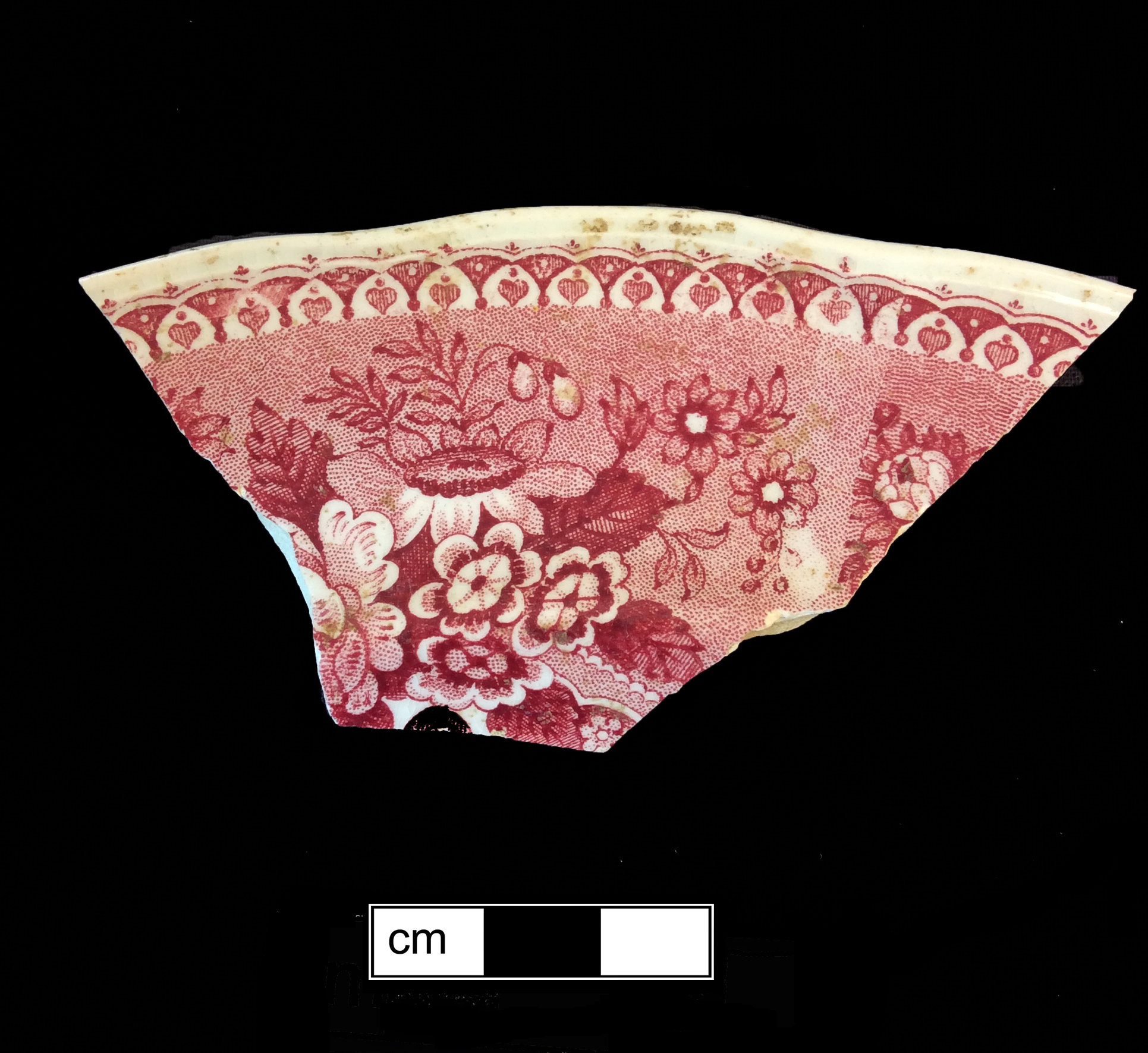 Image of printed earthenware fragment.