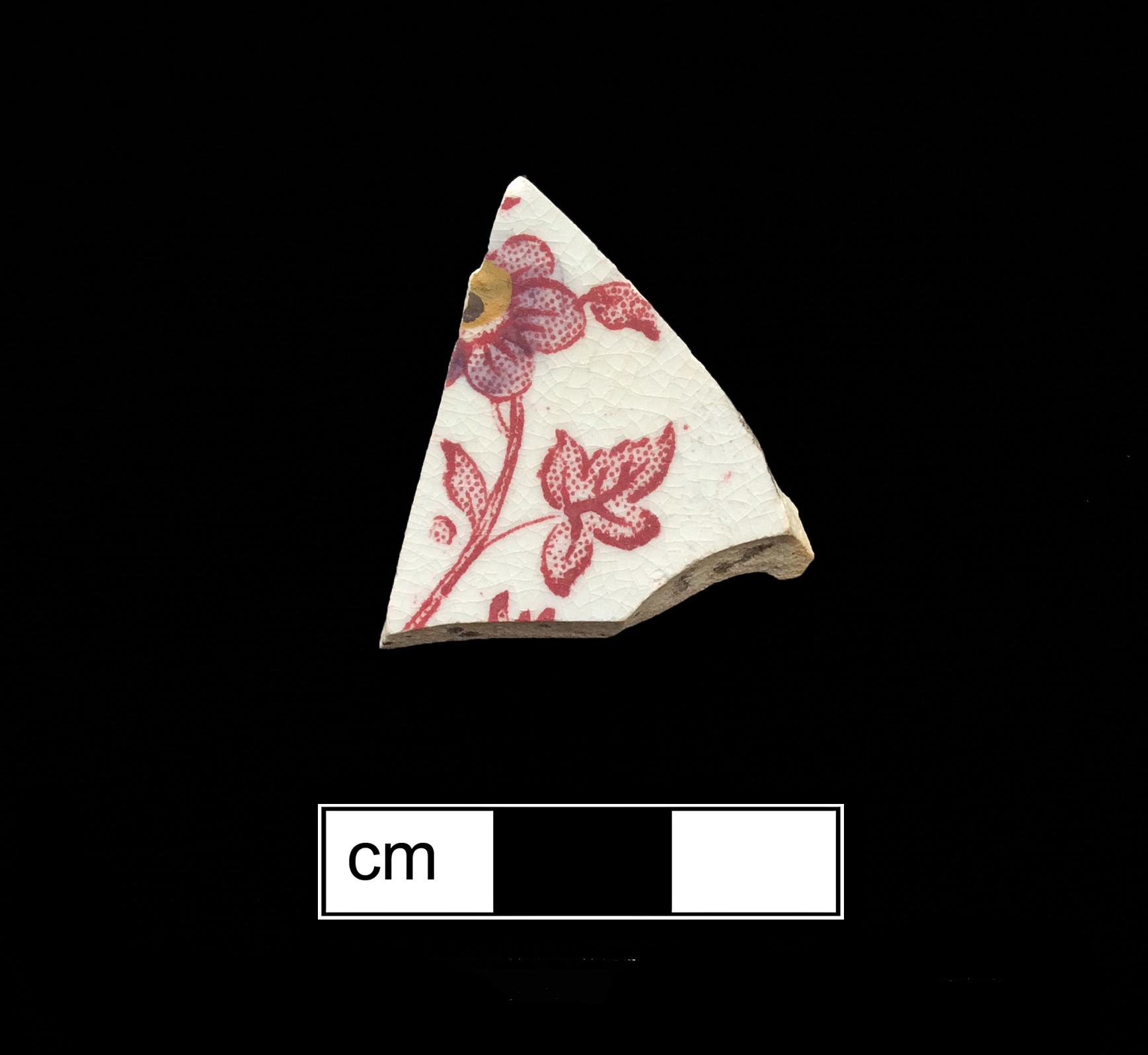 Image of printed earthenware fragment.