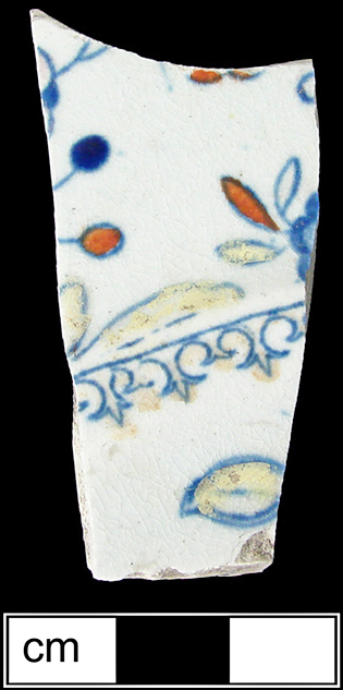 Image of printed earthenware fragment.