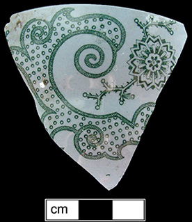 Image of printed earthenware fragment.