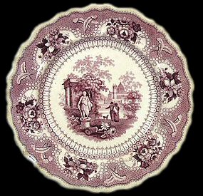 Image of printed earthenware fragment.