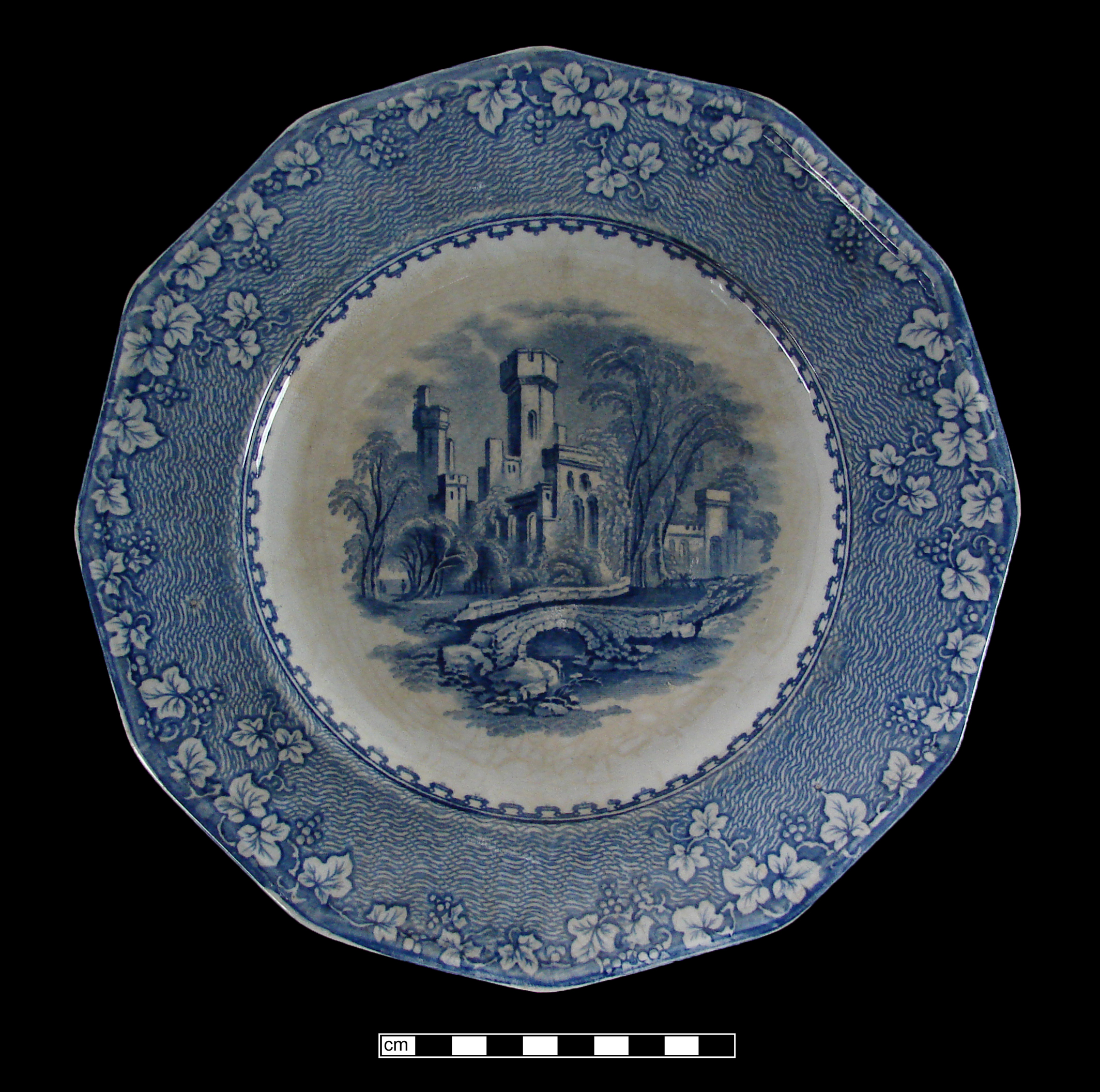 Image of printed earthenware fragment.