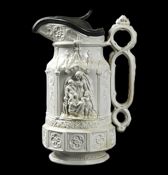 Image of relief molded stoneware jug fragment.