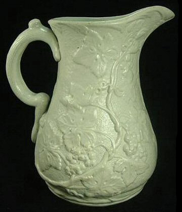 Image of relief molded stoneware jug fragment.