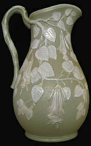 Image of relief molded stoneware jug fragment.