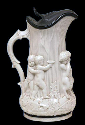 Image of relief molded stoneware jug fragment.
