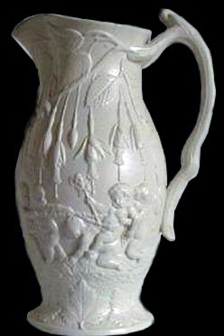Image of relief molded stoneware jug fragment.
