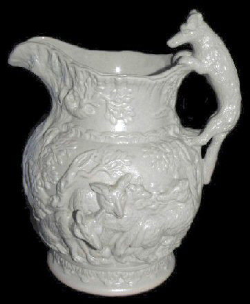Image of relief molded stoneware jug fragment.