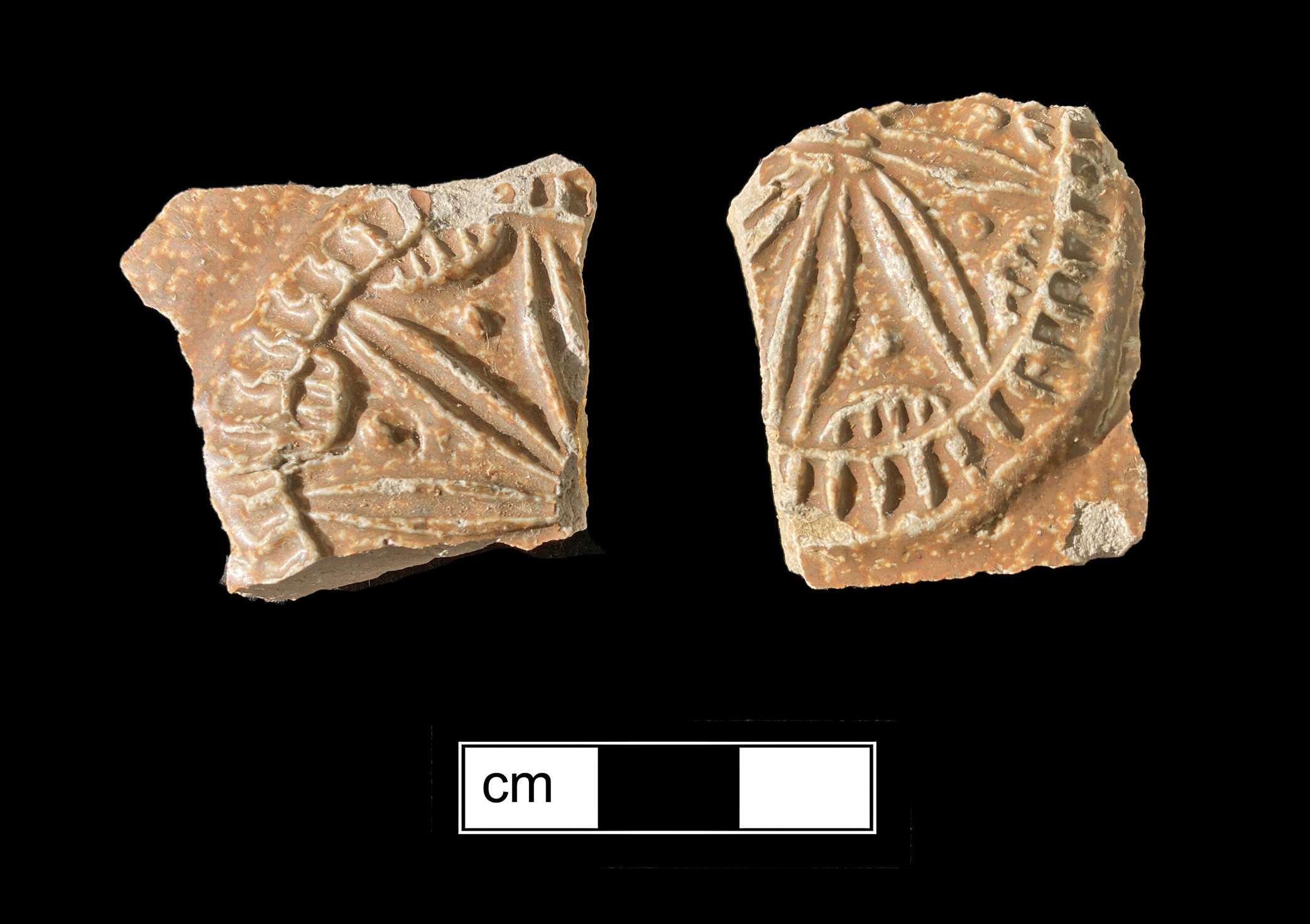 Image of Rhenish brown salt glaze stoneware fragment.