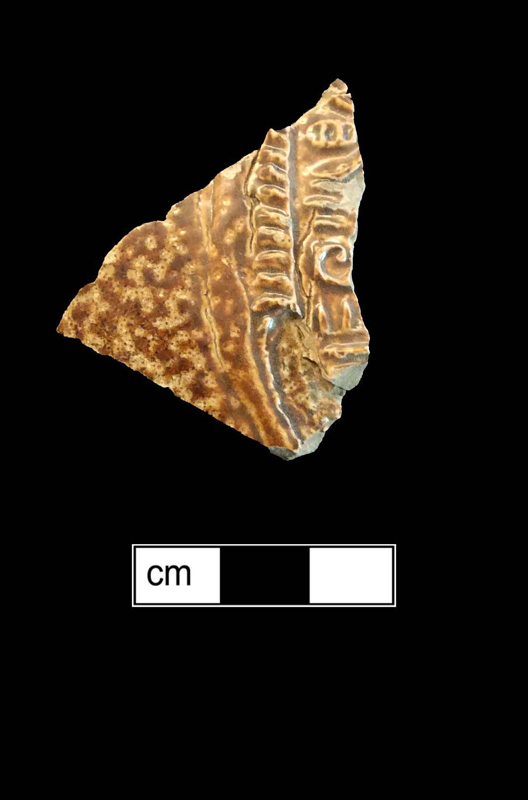 Image of Rhenish brown salt glaze stoneware fragment.