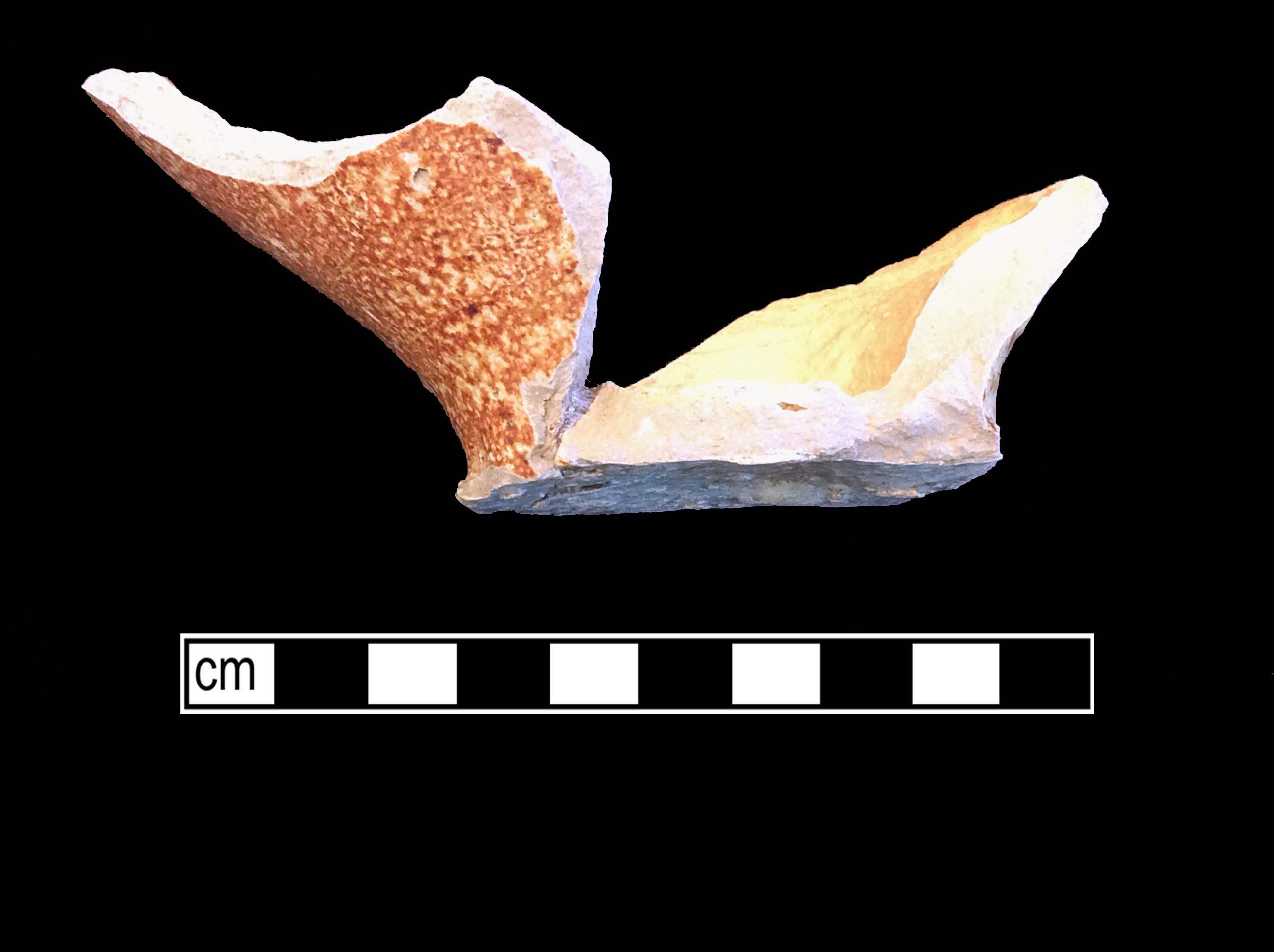 Image of Rhenish brown salt glaze stoneware fragment.