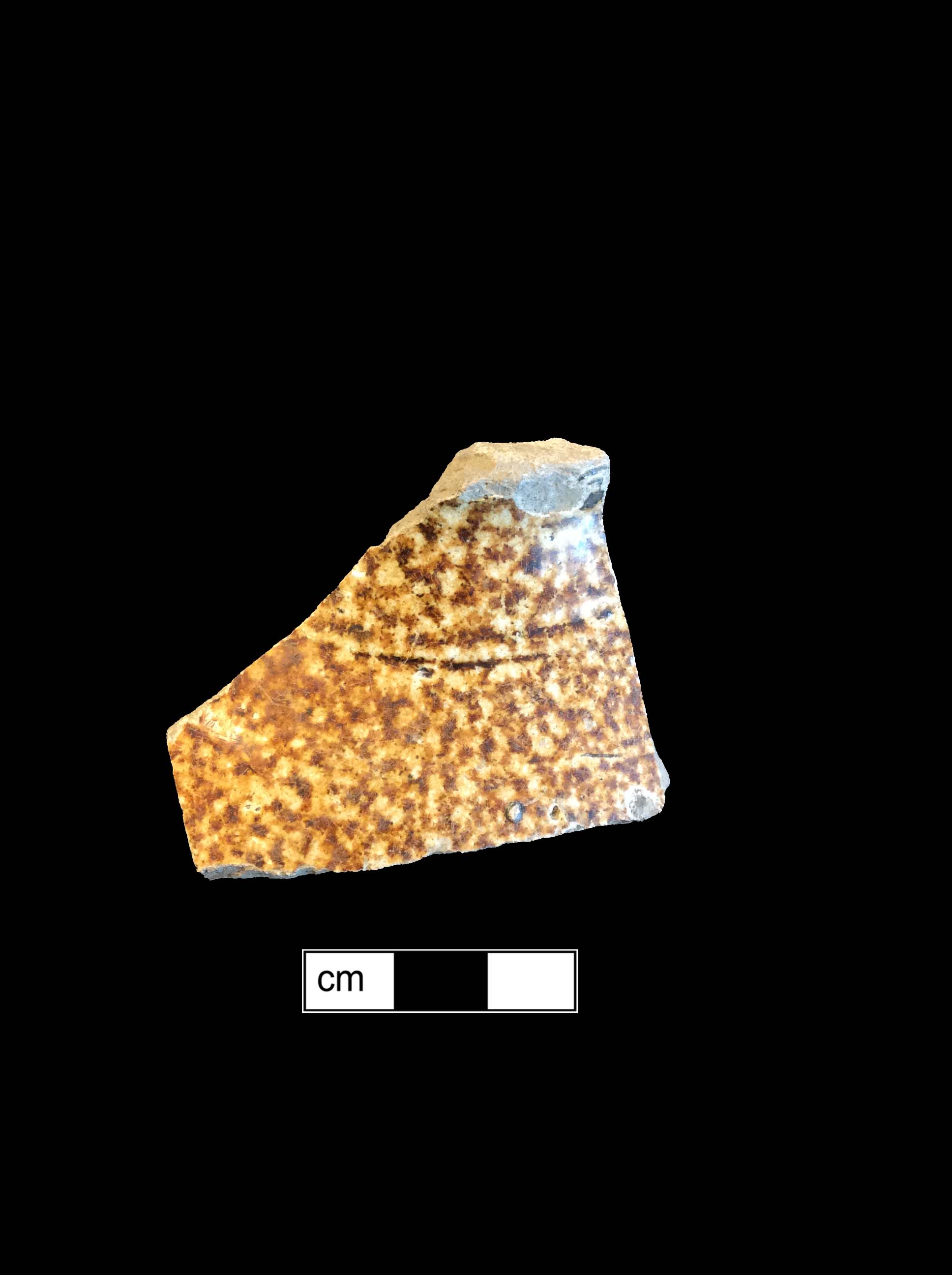 Image of Rhenish brown salt glaze stoneware fragment.