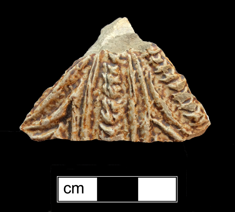 Image of Rhenish brown salt glaze stoneware fragment.