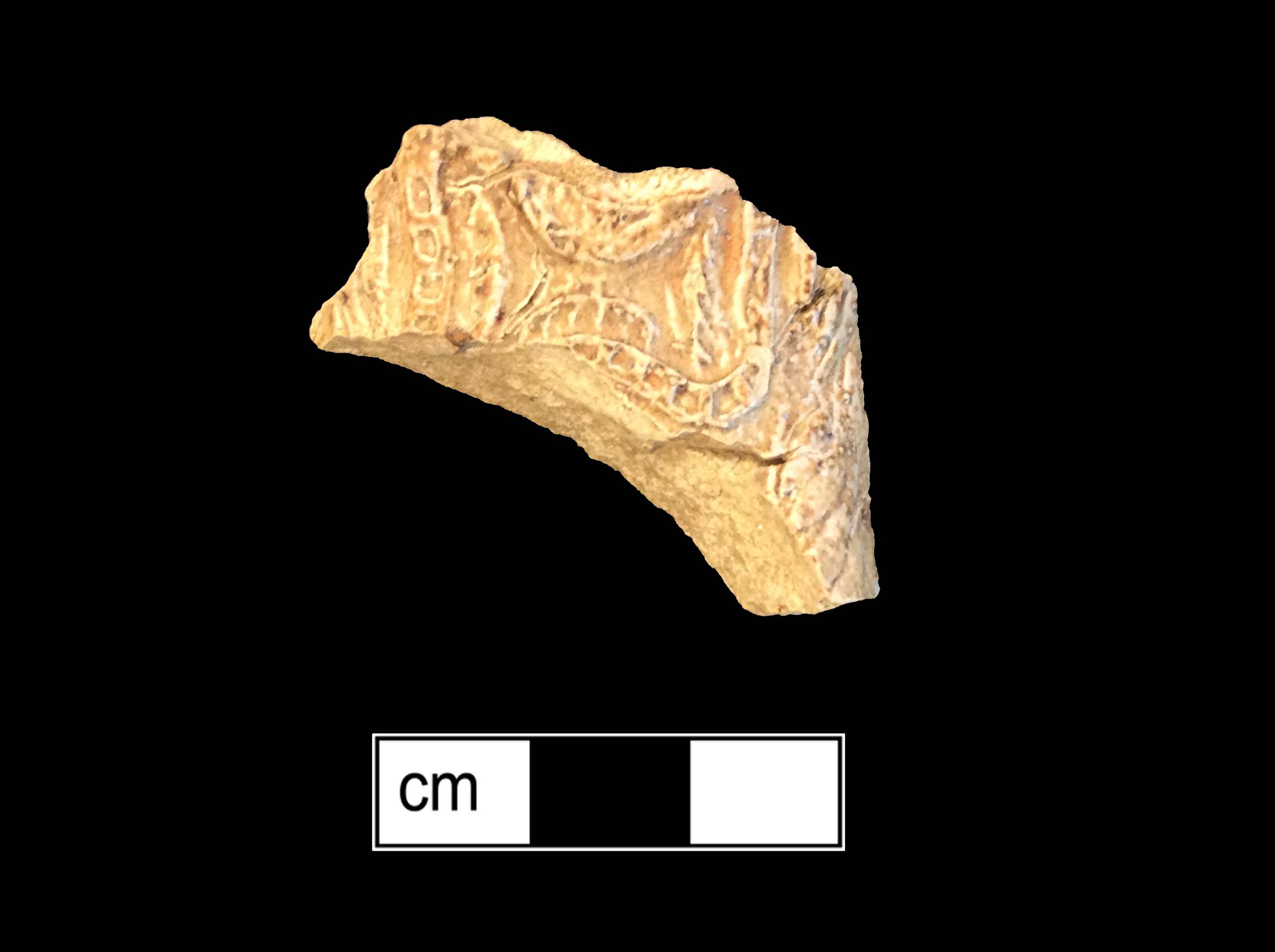 Image of Rhenish brown salt glaze stoneware fragment.
