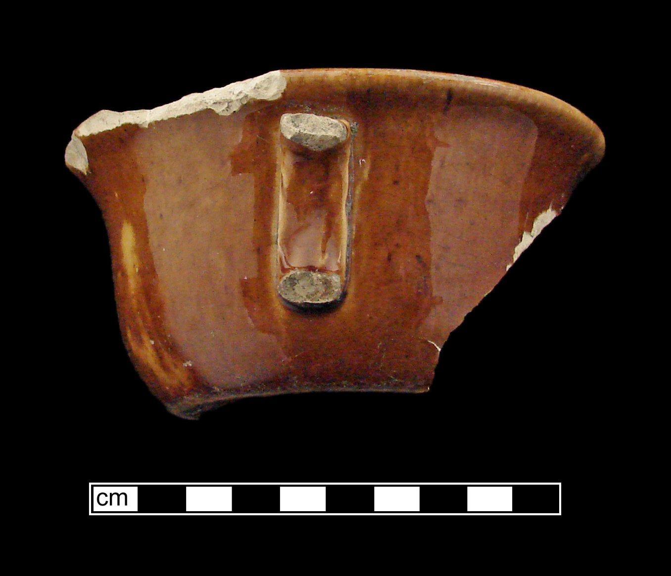 Image of Rockingham ware fragment.