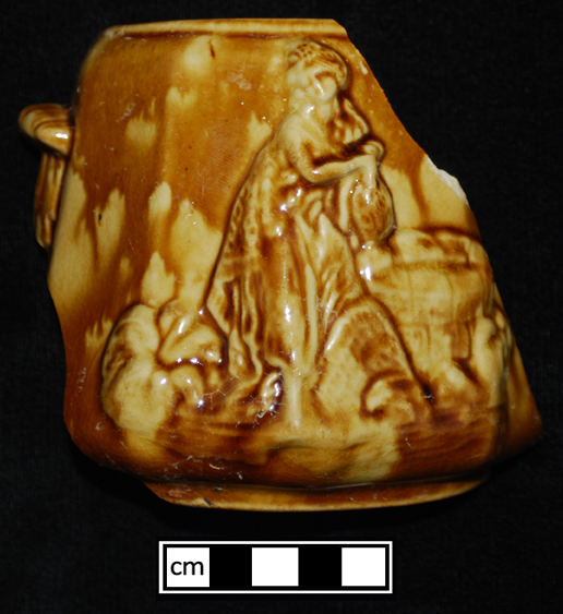 Image of Rockingham ware fragment.