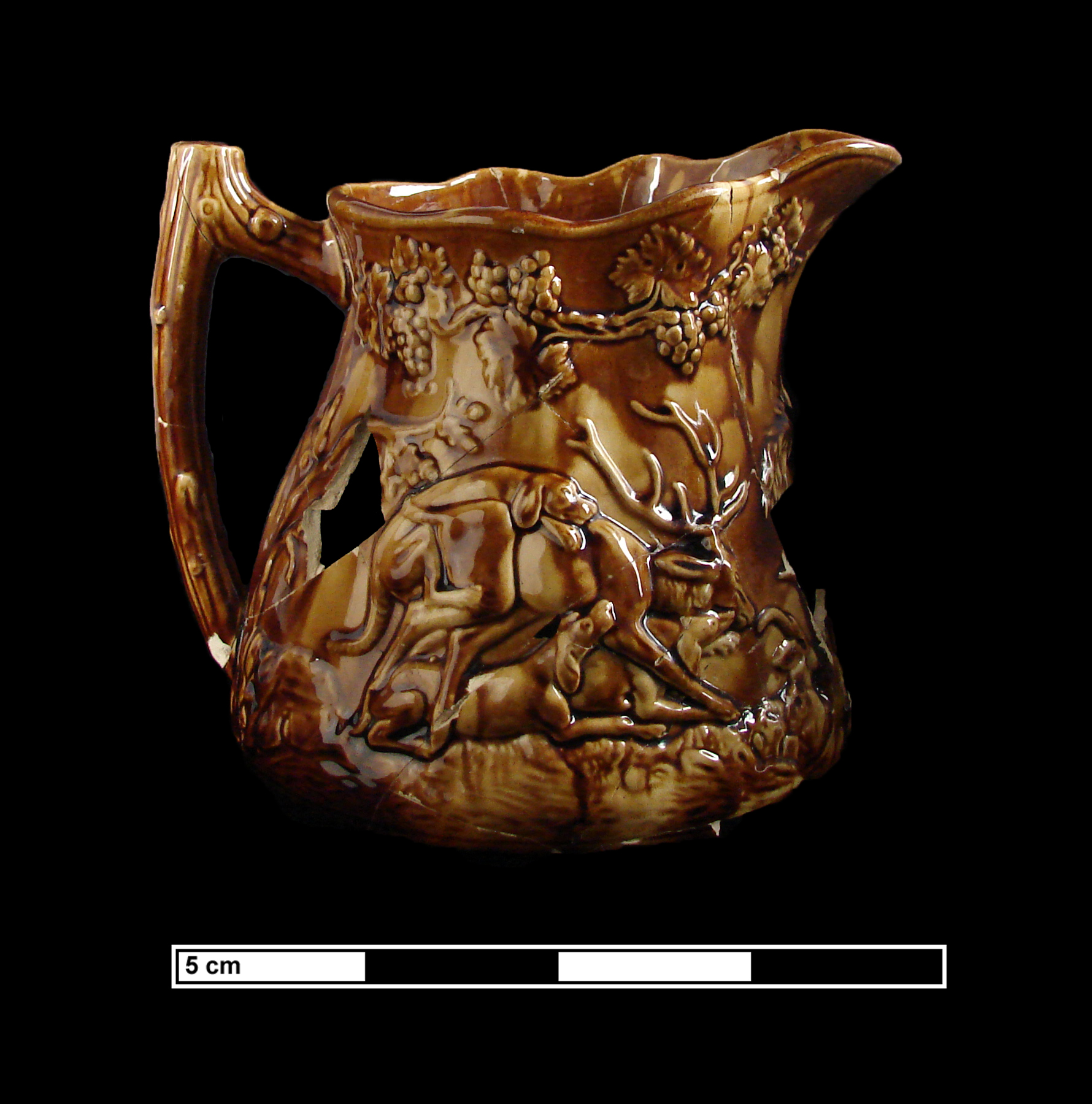 Image of Rockingham ware fragment.