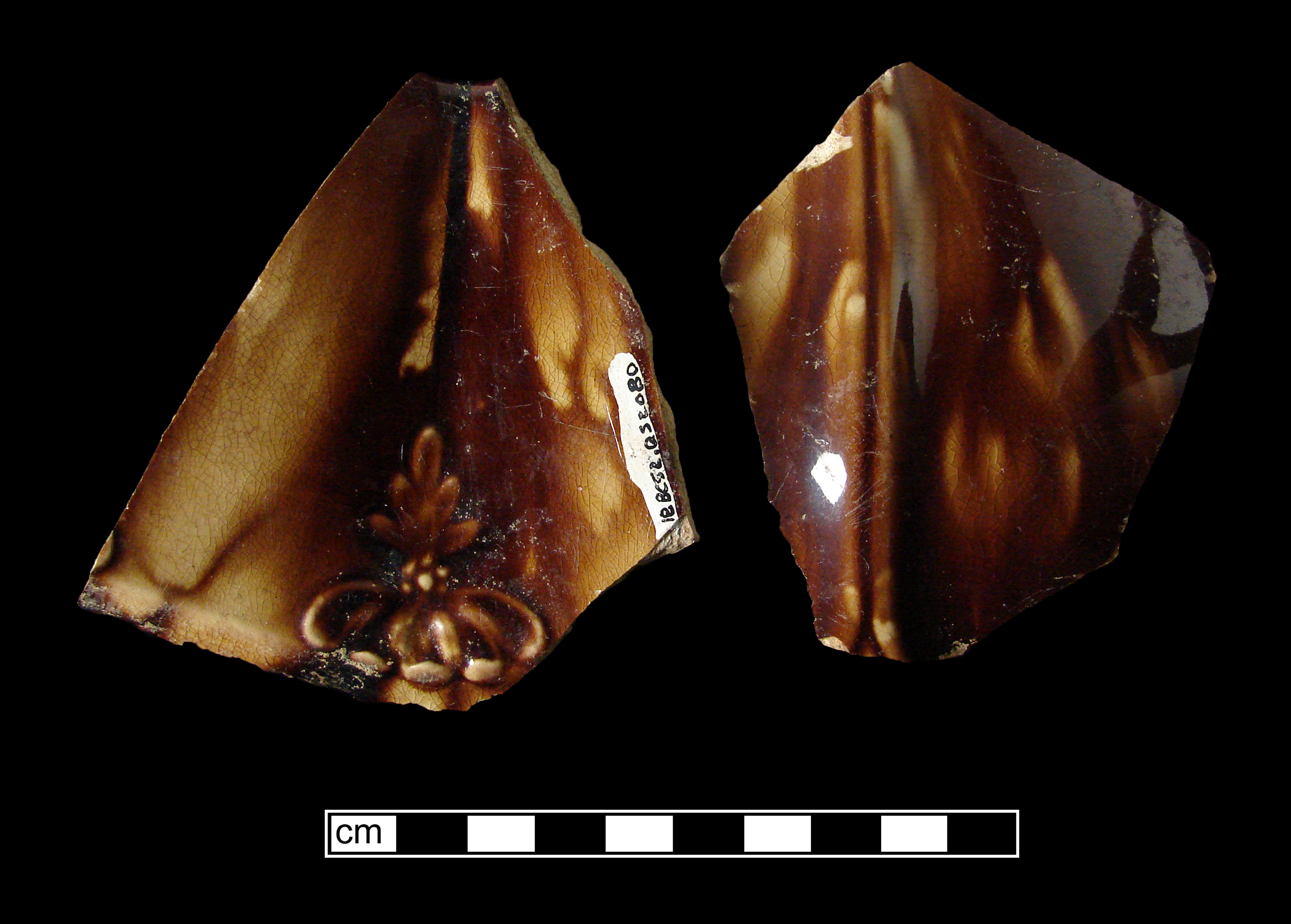 Image of Rockingham ware fragment.